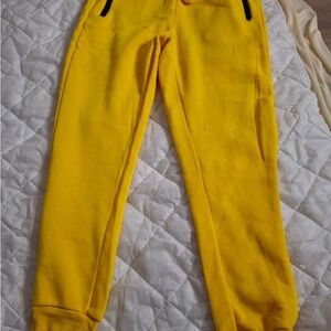 Vibrant Yellow Kids Joggers